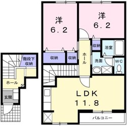 サニーパレスＢの物件間取画像